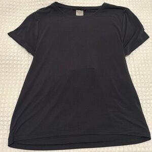 Athleta Black T-Shirt Open Back